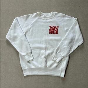 90s Vintage James Taylor White Crewneck Size L